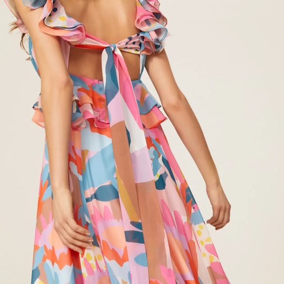 Anthropologie Dresses & Skirts - Anthropologie Hutch Rumi Colorful Floral Spring Brunch Maxi Dress Wedding M